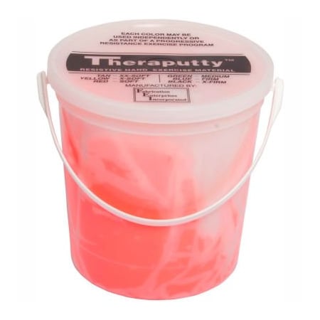 Fabrication Enterprises TheraPutty Scented Exercise Putty, Cherry, Red, Light, 5 Pound 322419